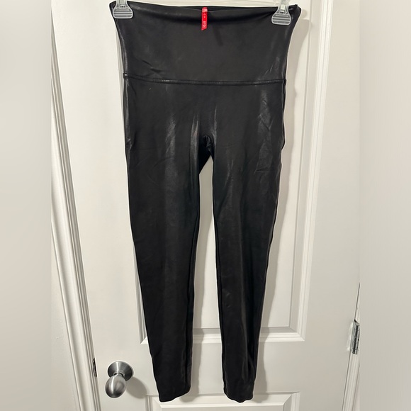SPANX Faux Leather Leggings, women’s size XL - Picture 5 of 6